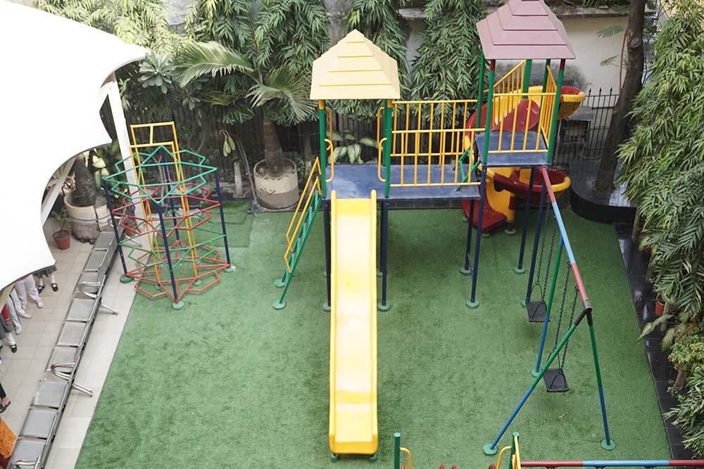 Playground at Best CBSE school in North Kolkata, IGMHS