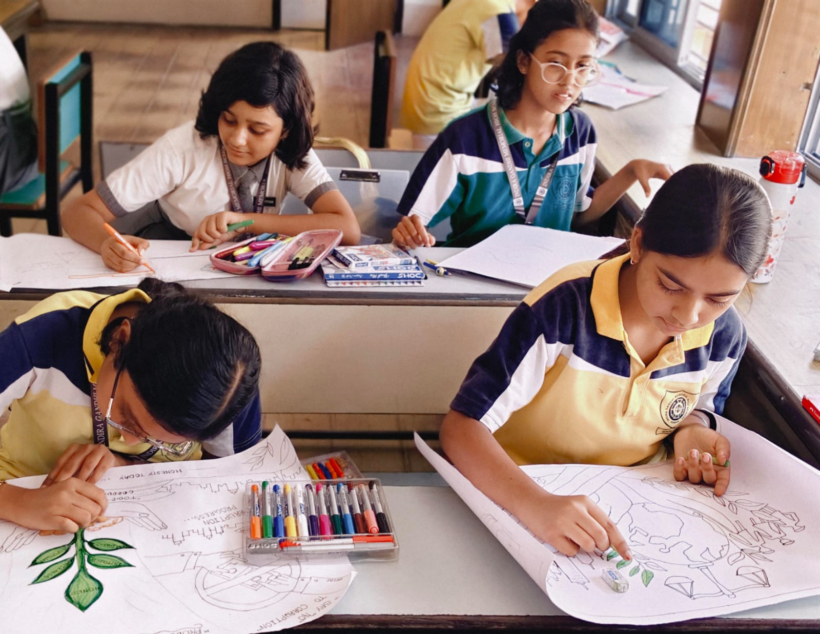 Poster Making Competition on _Probity for Prosperity for the students Class Vlll-Xll